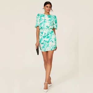 AFRM Rilo Tie Dye Mini Dress, XS